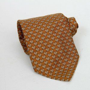 Brooks Brothers Basics Brown Pure Silk Penguin Pairs Mens Necktie Tie Ties Y2K